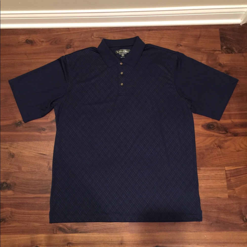 NWOT Pebble Beach Performance Men’s XL Golf Polo